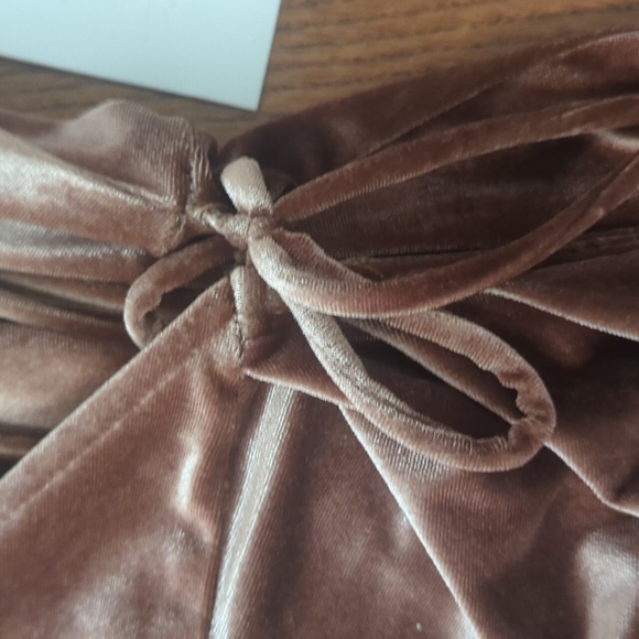 ASTR The Label Dress Mauve Velvet Slip Dress Wrap Mini Party NWT Sz M - Picture 5 of 9